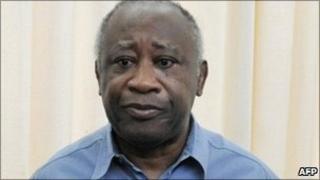 Deposed Ivorian President Laurent Gbagbo (file image from 2 May 2011)
