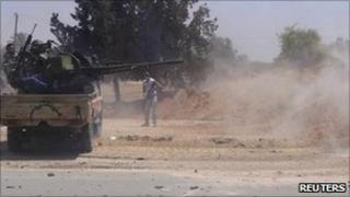 Libyan rebels near Misrata, 12 June