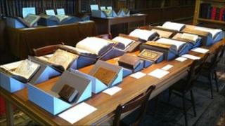 Cathedral library display