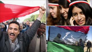 montage of Arab Spring images