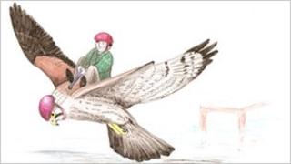Artist impression of the Kes flying machine