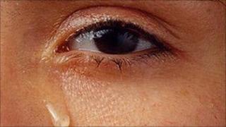 Woman crying