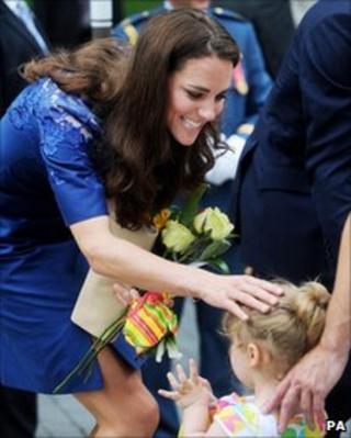 The Duchess of Cambridge and Raffaela Cheater