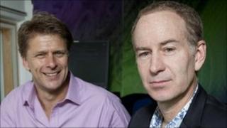 Andrew Castle and John McEnroe