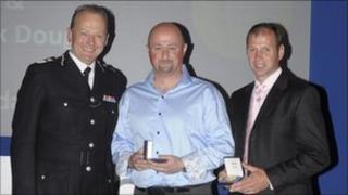Sir Hugh Orde, Alistair Parr and Paddy Douglas