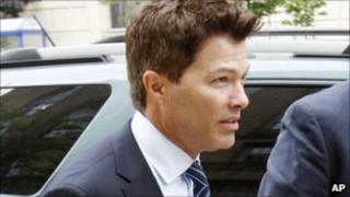 Canadian doctor Anthony Galea arrives at the court hearing in Buffalo, New York.