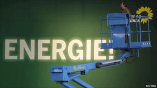 Man using "cherry-picker"