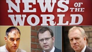 Tommy Sheridan, Andy Coulson and Bob Bird