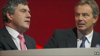 Gordon Brown and Tony Blair in 2005