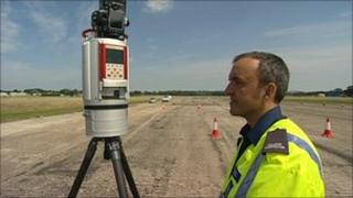 A 3D road crash site scanner