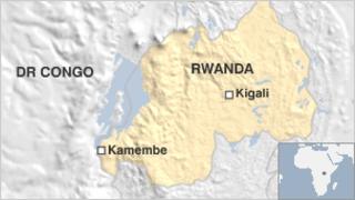 Map of Rwanda