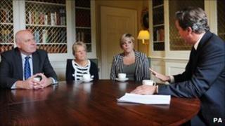 The Dowler family and David Cameron