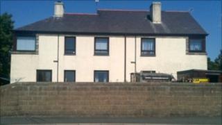 The building in Chwilog, Gwynedd where the bodies were found