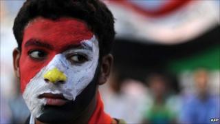 Egyptian protester in Tahrir Square – 11 July 2011