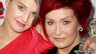 Kelly and Sharon Osbourne