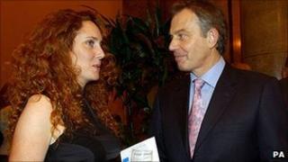 Tony Blair with Rebekah Brooks in 2004