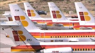 Planes with Iberia livery