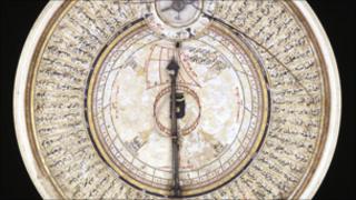 Ivory sundial and Qibla pointer, made by Bayram B Ilyas, Turkey, 1582-3. Courtesy of The Trustees of the British Museum