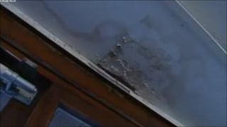 Generic image of water damaged ceiling