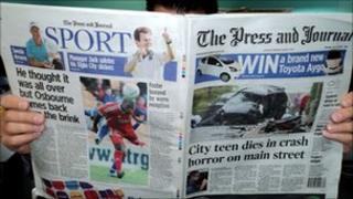 Tabloid Monday Press and Journal