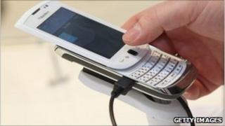 A Blackberry torch