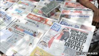 Various Indian newspapers