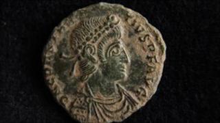Римская монета найдена к западу от Эксетера