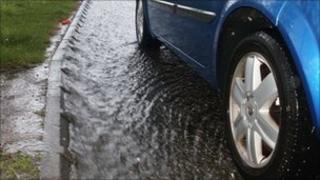 Car stopped on the A9 on Sunday
