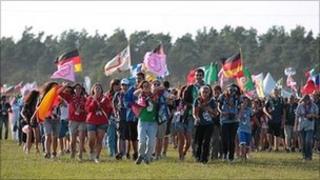 Scouts at the World Scout Jamboree in Sweden in August 2011 (Photo from World Scout Jamboree Sweden 2011)