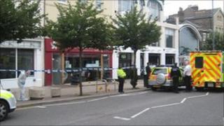 Norwich nightclub attack scene
