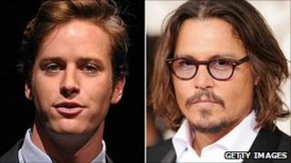 Armie Hammer and Johnny Depp