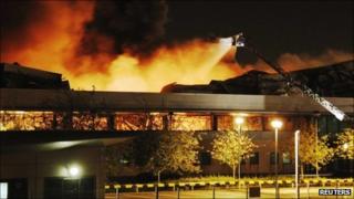 Fire at Sony warehouse in Enfield, north London
