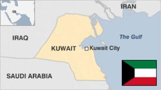 Карта Кувейта