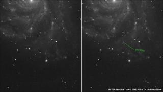 Supernova image from the University of Oxford