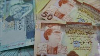 Libyan currency. Picture courtesy of Bhas Solanki