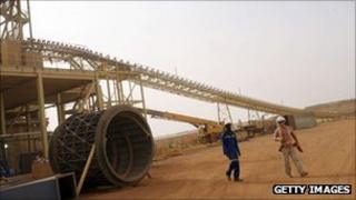 Construction site at an Australian mine