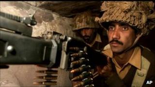 File photo of Pakistani soldier on the LoC in Kashmir