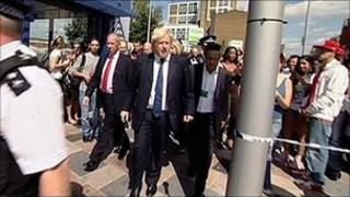 Boris Johnson in Clapham Junction