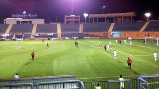 Libya plays Mozambique in Cairo