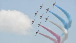 Red arrows
