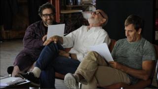 Andy Nyman, director Frank Oz and Scott Bakula