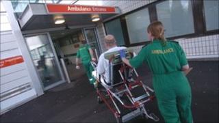 Paramedics and patient