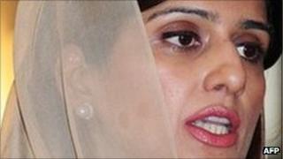 Pakistani foreign minister - Hina Rabbani Khar - August 2011