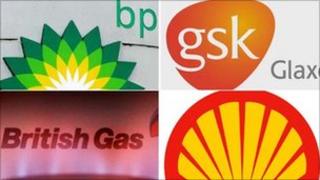 Logos for BP, GSK, British Gas and Shell
