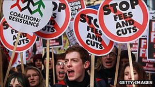 Student protest in December 2010