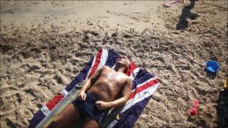 Man on a beach