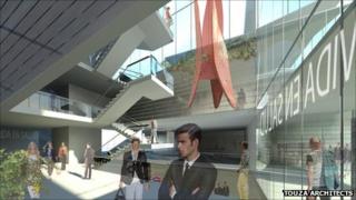 An artist's impression of the 26 December home's interior (image: Touza architects)