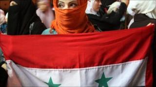 A protester in Jordan, 3 Oct