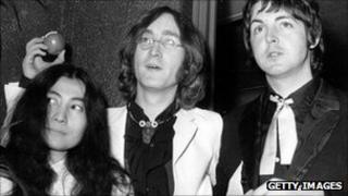 Yoko Ono, John Lennon and Paul McCartney