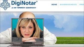 DigNotar homepage